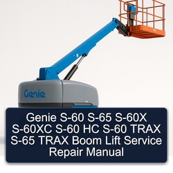 Genie S-60 S-65 S-60X S-60XC HC Trax Boom Lift Service Repair Workshop Manual PDF