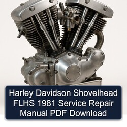 1981 Harley Davidson FL Models Shovelhead Flhs Service Repair Workshop Manual PDF