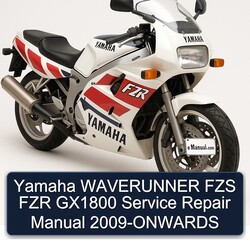 2009 Yamaha Waverunner FZS FZR GX1800 -onwards Service Repair Workshop Manual PDF