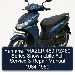 1984-1989 Yamaha Phazer 480 PZ480 Series Snowmobile Service Repair Workshop Manual PDF