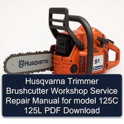 Husqvarna Trimmer Brushcutter Model 125C 125L Service Repair Workshop Manual PDF