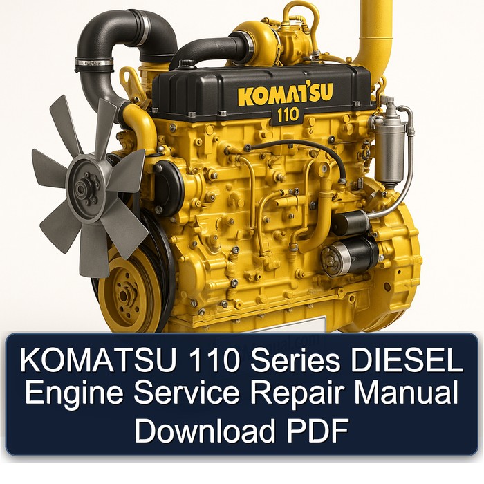 Komatsu 110 Series Diesel Engine Service Repair Workshop Manual PDF
