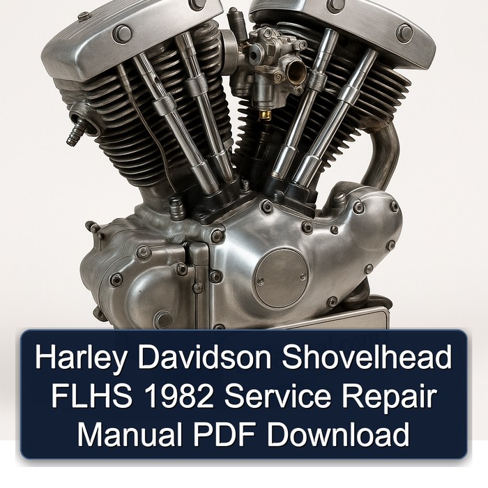 1982 Harley Davidson Servi Car Shovelhead Flhs Service Repair Workshop Manual PDF