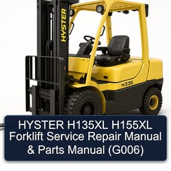 Hyster H135XL H155XL Forklift Parts (G006) Catalog PDF