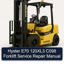Hyster E70 120xl3 C098 Forklift Service Repair Workshop Manual PDF