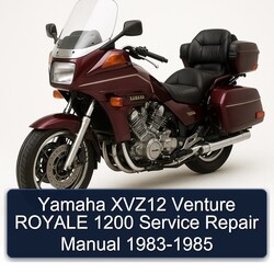 1983-1985 Yamaha XVZ Models XVZ12 Venture Royale 1200 Service Repair Workshop Manual PDF