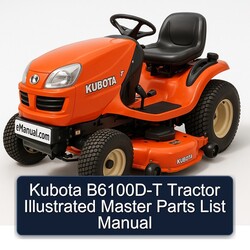 Kubota B6100d-t Tractor Illustrated Master List Parts Catalog PDF