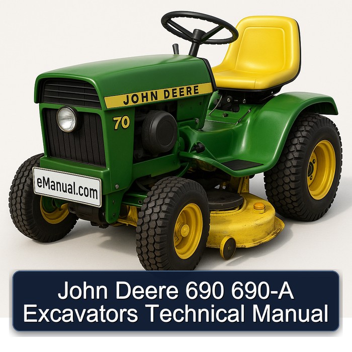 John Deere 690 690- Excavators Service Repair Workshop Manual PDF
