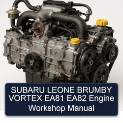 Subaru EA Series Leone Brumby Vortex EA81 EA82 Engine Service Repair Workshop Manual PDF
