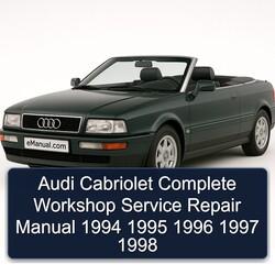 1994-1998 Audi Cabriolet Service Repair Workshop Manual PDF