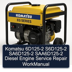 Komatsu 6D125-2 S6d125-2 Sa6d125-2 Saa6d125-2 Diesel Engine Workmanual Service Repair Workshop Manual PDF