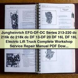 Jungheinrich Efg-df-dc Series Electric Lift Truck Service Repair Workshop Manual PDF