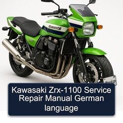 Kawasaki ZRX Models ZRX-1100 German Language Service Repair Workshop Manual PDF
