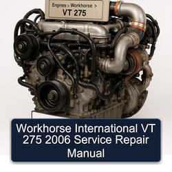 2006 Workhorse VT 275 International Service Repair Workshop Manual PDF