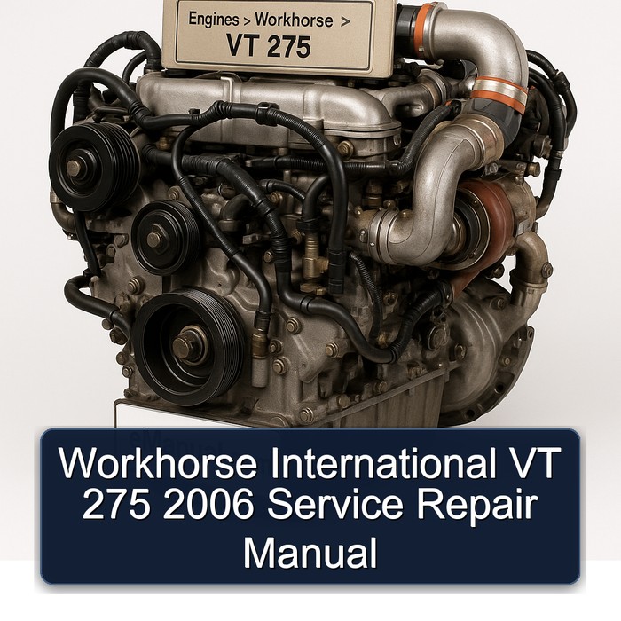 2006 Workhorse VT 275 International Service Repair Workshop Manual PDF