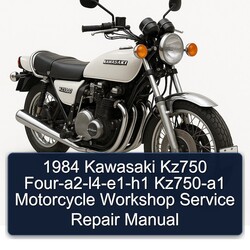 1984 Kawasaki KZ Series KZ750 Four-a2-l4-e1-h1 KZ750-A1 Motorcycle Service Repair Workshop Manual PDF