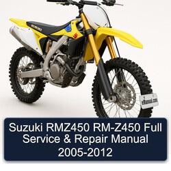 2005-2012 Suzuki RM Series RMZ450 RM-Z450 Service Repair Workshop Manual PDF