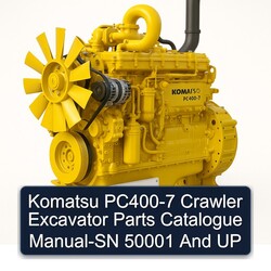 Komatsu PC400-7 Crawler Excavator -sn 50001 UP Parts Catalog PDF