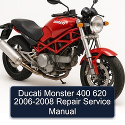 2006-2008 Ducati 620 Monster 400 Service Repair Workshop Manual PDF
