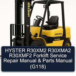 Hyster R30xm2 R30xma2 R30xmf2 Forklift Parts (G118) Catalog PDF