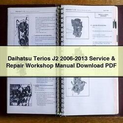2006-2013 Daihatsu Terios Service Repair Workshop Manual PDF