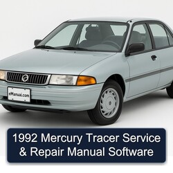 1992 Mercury Tracer Software Service Repair Workshop Manual PDF