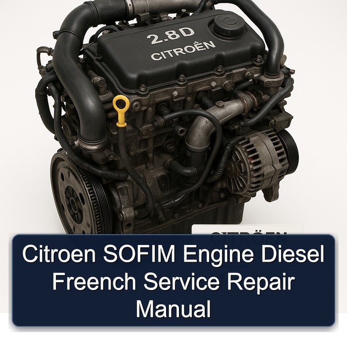 Peugeot Sofim Citroen Engine Diesel Freench Service Repair Workshop Manual PDF