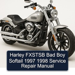 1997-1998 Harley Davidson Softail Fxstsb Bad Boy Service Repair Workshop Manual PDF
