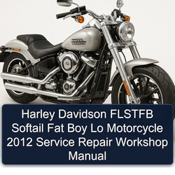 2012 Harley Davidson Softail Flstfb Fat Boy Lo Motorcycle Service Repair Workshop Manual PDF