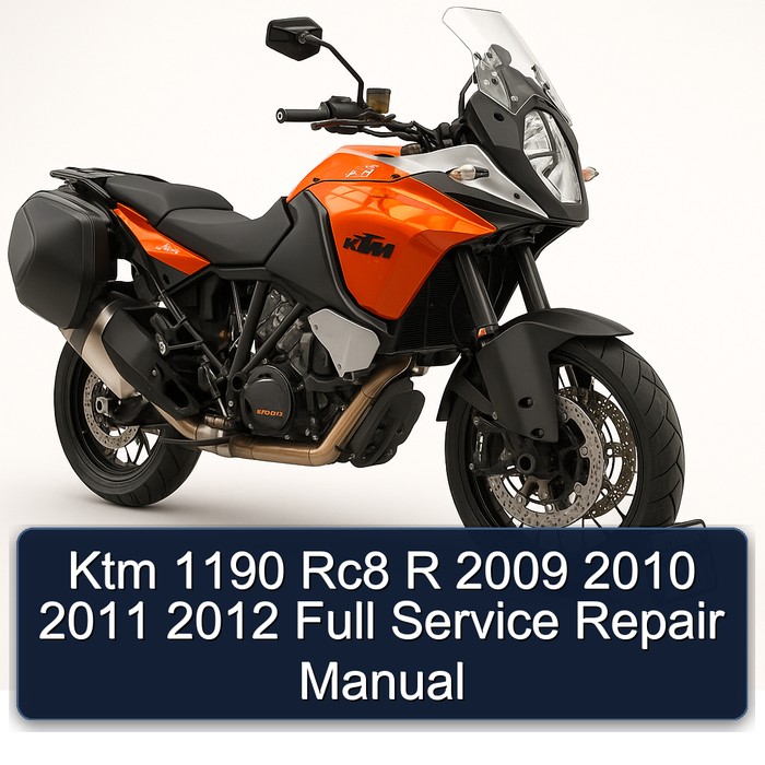 2009-2012 KTM 1190 RC8 R Service Repair Workshop Manual PDF