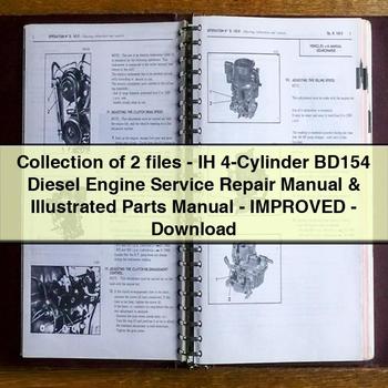 MAN Collection 2 FILES-IH 4-cylinder BD154 Diesel Engine Illustrated Parts -improved Catalog PDF