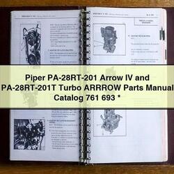 Kerb Machines Arrow Piper Pa-28rt-201 IV Pa-28rt-201t Turbo Arrrow 761 693 Parts Catalog PDF