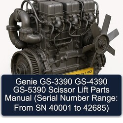 Deutz 413 Genie GS-3390 GS-4390 GS-5390 Scissor Lift Parts (serial Number Range: From SN 40001 42685) Catalog PDF