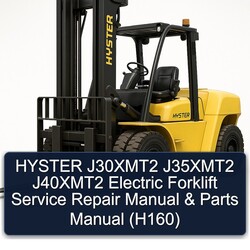 Hyster J30xmt2 J35xmt2 J40xmt2 Electric Forklift Parts (H160) Catalog PDF
