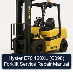 Hyster E70 120XL (C098) Forklift Service Repair Workshop Manual PDF