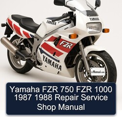 1987-1988 Yamaha FZR Models 750 1000 Shop Service Repair Workshop Manual PDF