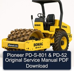 Pioneer Pd-s-801 PD-52 Original Service Repair Workshop Manual PDF