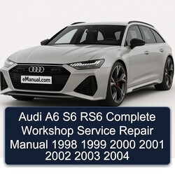 1998-2004 Audi RS6 A6 S6 Service Repair Workshop Manual PDF