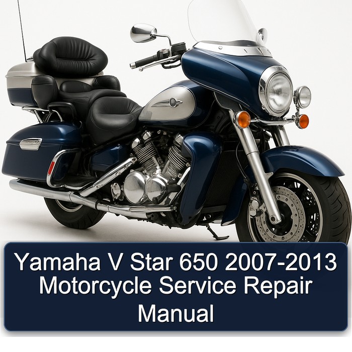2007-2013 Yamaha V Star 650 - Motorcycle Service Repair Workshop Manual PDF