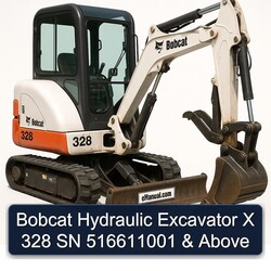 Bobcat Hydraulic Excavator X 328 SN 516611001 & Above