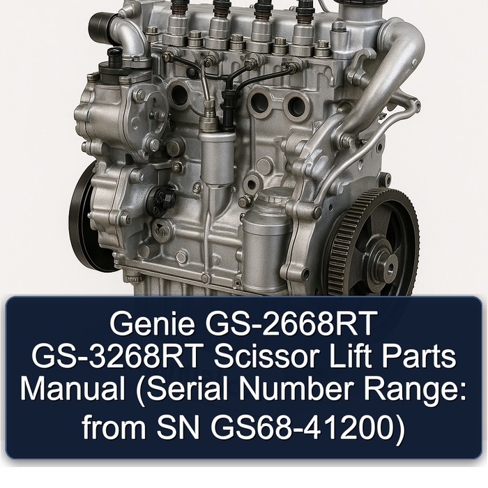 Perkins 402 D 403 404 Genie Gs-2668rt Gs-3268rt Scissor Lift Parts (serial Number Range: From SN Gs68-41200) Catalog PDF