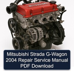 2004 Mitsubishi 4 G Series Strada G-WAGON Service Repair Workshop Manual PDF
