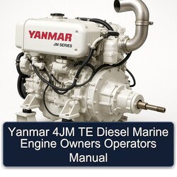 Yanmar 4JM TE Diesel Marine Engine Owners Operators Operator's Manual PDF