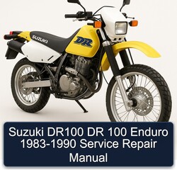 1983-1990 Suzuki DR Series DR100 100 Enduro Service Repair Workshop Manual PDF