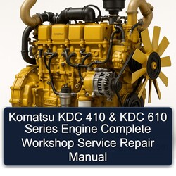 Komatsu KDC 410 610 Series Engine Service Repair Workshop Manual PDF