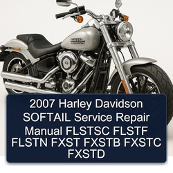 2007 Harley Davidson Softail Flstsc Flstf Flstn Fxst Fxstb Fxstc Fxstd Service Repair Workshop Manual PDF