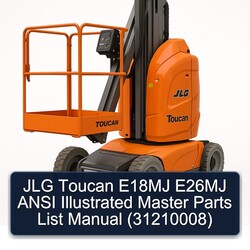 JLG Toucan E18MJ E26MJ Ansi Illustrated Master (31210008) Parts Catalog PDF