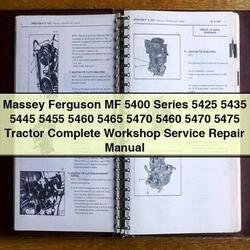 Massey Ferguson MF 5400 Series 5425, 5435, 5445, 5455, 5460, 5465, 5470, 5475 Tractor Service Repair Workshop Manual PDF
