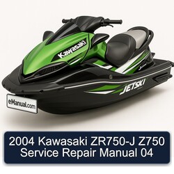 2004 Kawasaki ZR750-J Z750 04 Service Repair Workshop Manual PDF