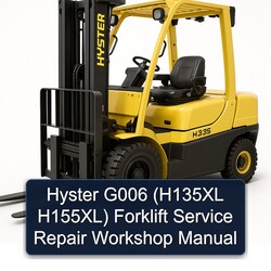 Hyster G006 (h135xl H155xl) Forklift H135XL H155XL Service Repair Workshop Manual PDF